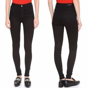 Alexa Chung for AG black high waisted skinny jeans